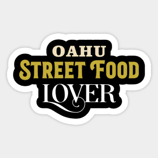 Oahu Street Food Lover – Vintage Sticker